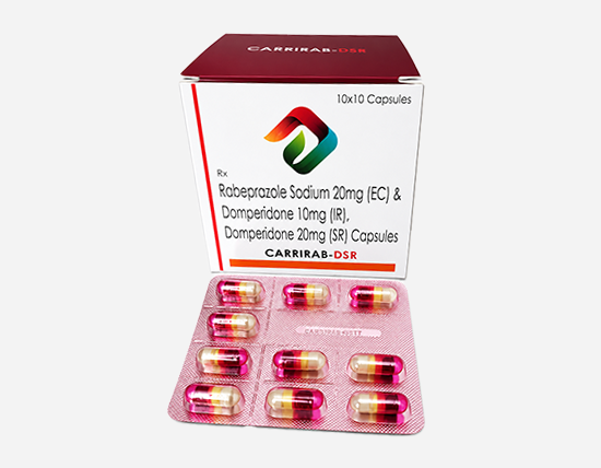 Carrirab DSR Rabeprazole Domperidone Acidity Capsules by Carring Pharma